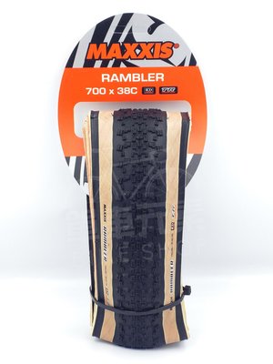 【單車元素】MAXXIS 瑪吉斯 RAMBLER 膚色 可折 礫石型 外胎 無內胎可用 700x38C
