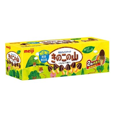 【Visual&M】明治 香菇造型巧克力餅乾 74公克6入 添加植物油 好市多代購 Costco