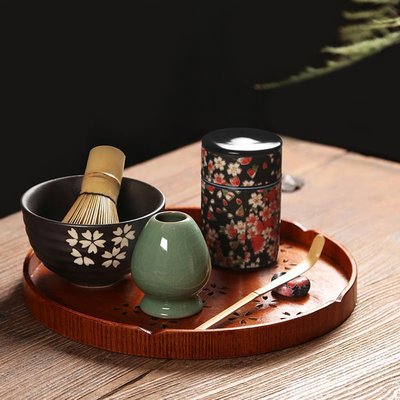 【熱賣精選】日本抹茶刷套裝竹茶筅日式茶道茶具點茶打抹茶碗工具百本立攪拌刷