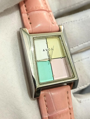 AVON 日本製 正版 絕版 高雅實用 女石英錶-手圍19公分內