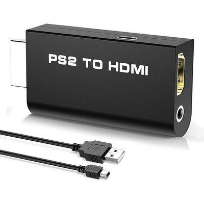 【現貨】適用於PS2 TO HDMI,PS2轉HDMI,game轉HDMI,帶音視頻轉換器