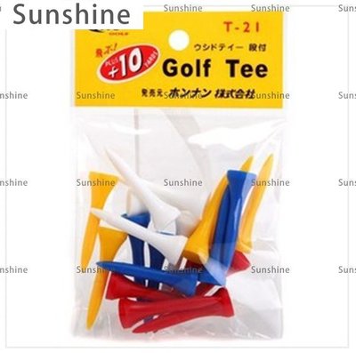 [Sunshine]高爾夫球tee塑料球釘皇冠限位練習tee袋塑膠球托球座球梯短球tee