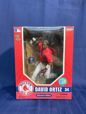 【全新未拆】McFarlane 麥法蘭 MLB 18代 限定盒裝波士頓紅襪隊客場紅球衣變體版 老爹 David Ortiz 歐提茲公仔