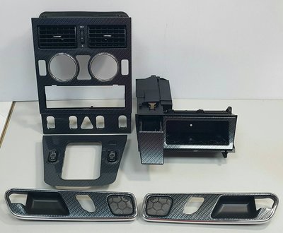R170 SLK -00 (前期) 核桃木飾板組 冷氣 菸灰缸 內把手 排擋桿 面板 內裝 煙灰盒 內飾板 (黑色卡夢)