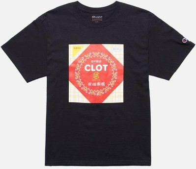 Juice x Clot 果汁 台中 新店 太陽餅 凝結集團 9週年 紀念 T恤 短T 短袖 黑色 M號