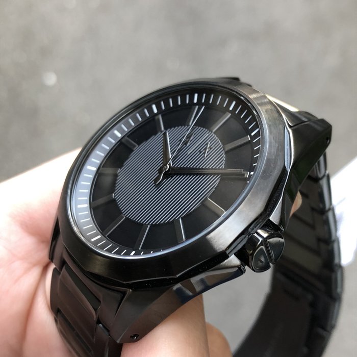 現貨可自取ARMANI EXCHANGE AX AX2620 亞曼尼手錶43mm 黑面盤黑色鋼錶帶男錶女錶| Yahoo奇摩拍賣