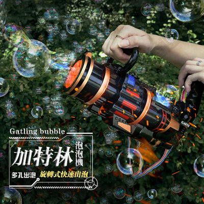 加特林泡泡機 旋轉出泡 快速出泡 泡泡製造機器 泡泡 吹泡泡機 戶外玩具 網紅拍照美拍泡泡機