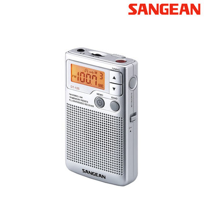 【含稅】SANGEAN山進 DT-125 二波段 數位式口袋型收音機 調頻 調幅 FM AM DT125 收音機