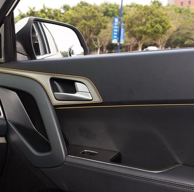 沛恩精品 車門板縫隙儀表台裝飾亮條 汽車裝飾條 車內裝飾線 內飾改裝 5米 Ford Hyundai Mazda Fit