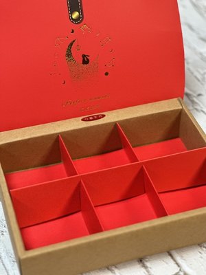Amy烘焙網:促銷5組入/中國紅燙金創意6粒蛋黃酥手提盒/80g月餅包裝盒/創意手提月餅盒/蛋黃酥