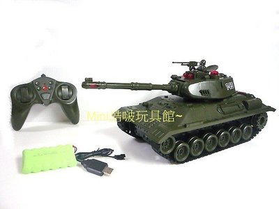 Mini酷啵玩具館 ~新款2.4G升級版~大型無線充電遙控紅外線對戰坦克車-遙控車-戰車-