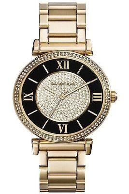 『Marc Jacobs旗艦店』美國代購 MK3338 Michael Kors時尚個性精鋼錶帶雙排鑲鑽手錶