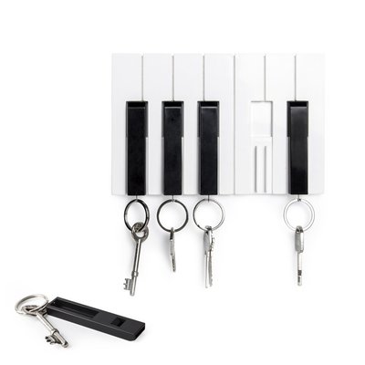 QUALY Key Piano - Whistle Key Ring + Key Holder 鋼琴哨匙圈
