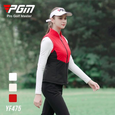 PGM新款秋冬高爾夫女士馬甲加棉保暖golf超輕盈運動上衣品牌