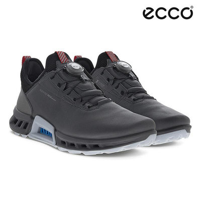 鞋子ECCO愛步高爾夫男士球鞋BOA鎖扣牛皮透氣防水舒適golf運動鞋