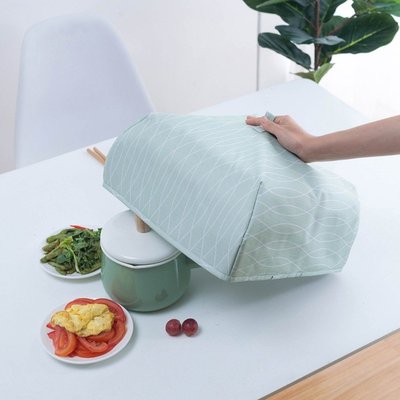 創意可折疊食物罩菜罩 廚房飯菜鋁膜保溫罩 餐桌防塵罩