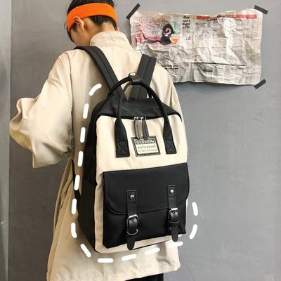 日系 手提雙肩兩用 防盜後背包 防潑水 男女時尚背包 校園書包 大學生背包 可放14吋筆電 旅行背包