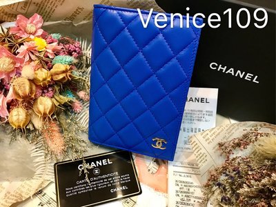 Venice維娜絲日本帶回Chanel 香奈兒羊皮護照夾、小香護照夾套、雙c證件套 配件購證齊