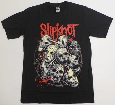 【Mr.17】Slipknot 滑結樂團 面具 進口漫畫風搖滾金屬團T-SHIRT 短袖T恤 (N155)