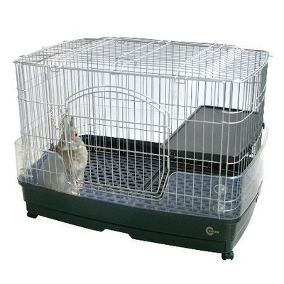 【阿肥寵物生活】日本Marukan 寵物兔可上開抽屜式兔籠.天竺鼠籠.龍貓 MR-306// 防噴尿