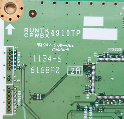 SHARP 夏普 LC-80LE632U 邏輯板 RUNTK CPWBX 4910TP 拆機良品 0