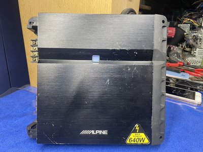 新竹湖口阿皓汽車音響：ALPINE PMX-F640 阿魯品 四聲道擴大機  聲音不錯 售3800