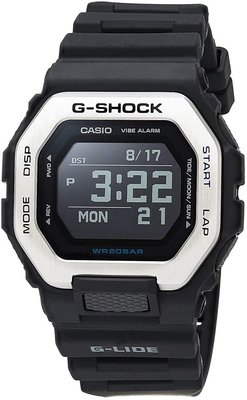 【金台鐘錶】CASIO卡西歐 G-SHOCK 藍牙連結智慧型手機X潮汐資訊 (黑面銀框) GBX-100-1