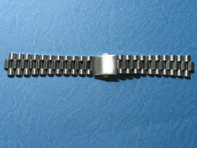 不鏽鋼 手錶 錶帶 實心 三珠鍊 總統帶 20mm 寬