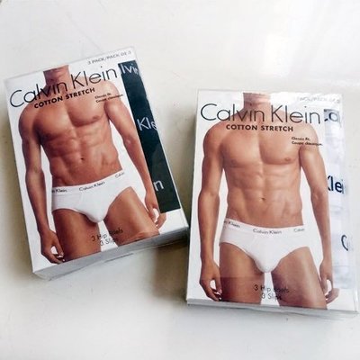 熱賣  Calvin Klein美國采購正品ck男三角內褲純棉3條盒裝現貨舒適透氣