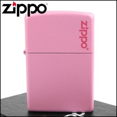 ☆哈洛德小舖☆【ZIPPO】美系~LOGO字樣打火機~Pink Matte粉紅烤漆NO.238ZL