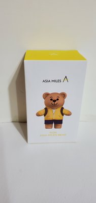 全新 國泰 ASIA MILES「亞洲萬里通」限量小熊公仔 未拆封 盲盒 四款造型之一 材質 PVC /ABS