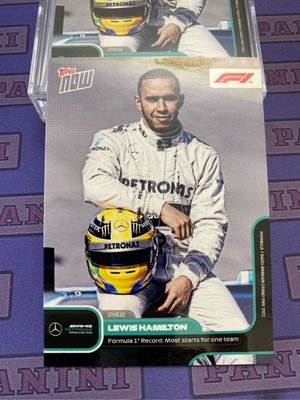 2020 Topps now F1 最多首法紀錄Lewis Hamilton