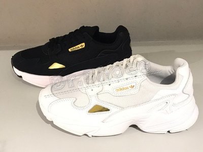 【Dr.Shoes 】Adidas Wmns Falcon 女鞋 金標 老爹鞋 休閒鞋 白EE8838黑FU6898