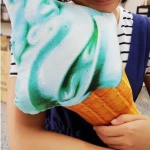 MAY SHOP【106080222】創意仿真冰淇淋枕頭 可愛抱枕  靠墊 冰淇淋靠枕