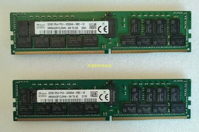 Hynix海力士32G DDR4 3200 2RX4 RECC伺服器記憶體HMA84GR7CJR4N-XN