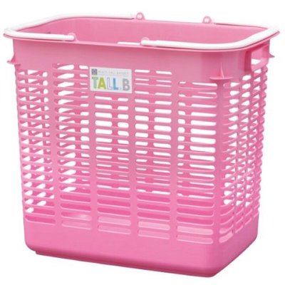 日本製 KOKUBO 置物籃 洗衣籃 收納籃~三色橘粉綠