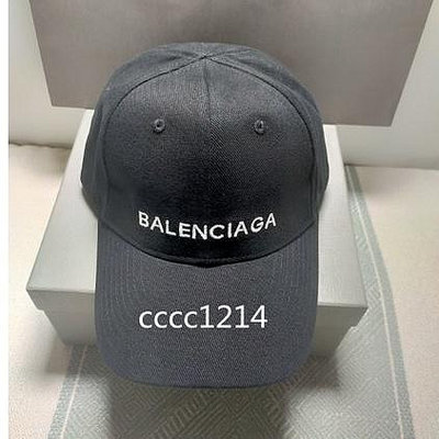 雪兒精品Balenciaga 巴黎世家18SS 新款LOGO帽子 棒球帽 黑色 男女款