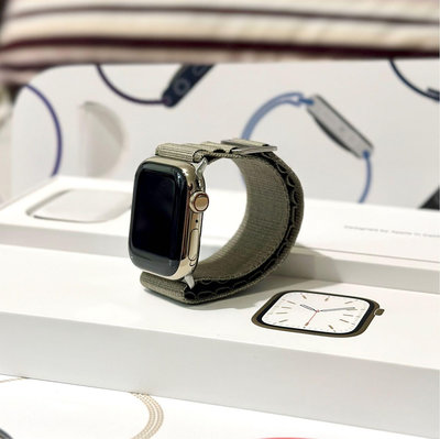 Apple Watch Series S7 41mm LTE版 不鏽鋼錶殼 金色 手錶 智能錶 蘋果 iPhone