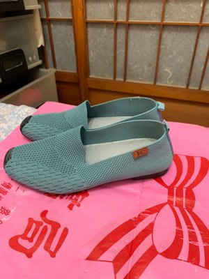 「 二手鞋 」 Jye Chiang 懶人鞋 39號（藍綠）鐵3
