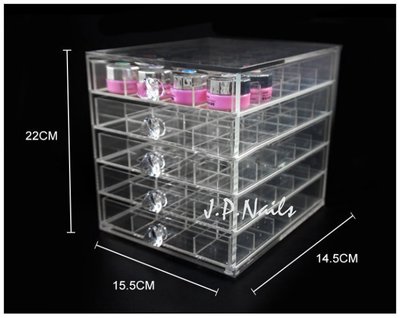 【菁品生活】美甲專用凝膠收納五層抽屜/凝膠收納/美甲罐抽屜/100格收納櫃 美甲用品批發