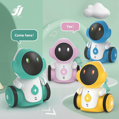 跨境智能機器人玩具會跳舞聲控錄音陪伴互動禮物兒童電動玩具批發