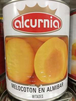 西班牙進口~【Alcurnia】易開罐水蜜桃850g/罐$90~