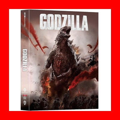 【4K UHD】哥吉拉：雙面幻彩盒限量鐵盒版A款(台灣繁中字幕)Godzilla