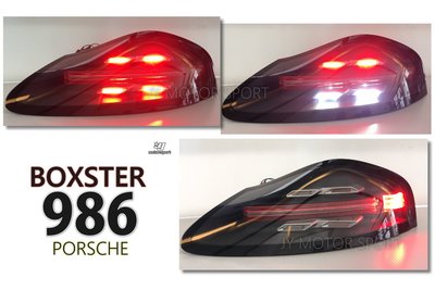 小傑車燈--全新 保時捷 PORSCHE BOXSTER 986 改 718 樣式 LED光柱 光條 黑框 尾燈