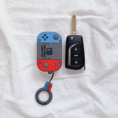 豐田toyota汽車硅膠鑰匙套 卡通可愛 摺疊鑰匙扣包殼 switch造型COROLLA VIOS CAMRY REIZ