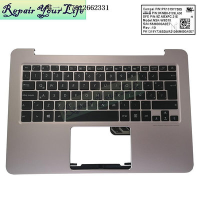電腦零件華碩ASUS UX305 UX305CA UX305FA筆記本鍵盤 C殼LA筆電配件