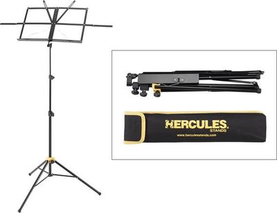 【六絃樂器】全新海克力斯 Hercules BS050B 摺疊式小譜架 / 收折不佔空間 附收納攜行袋