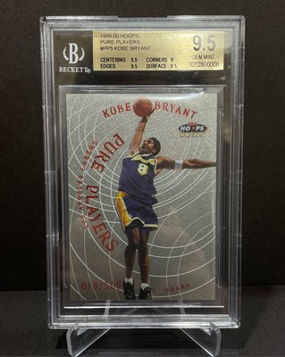 1999-00 Hoops Kobe Bryant pure players / 500 BGS9.5 (鑑定編號00008 另類同背號 1/1