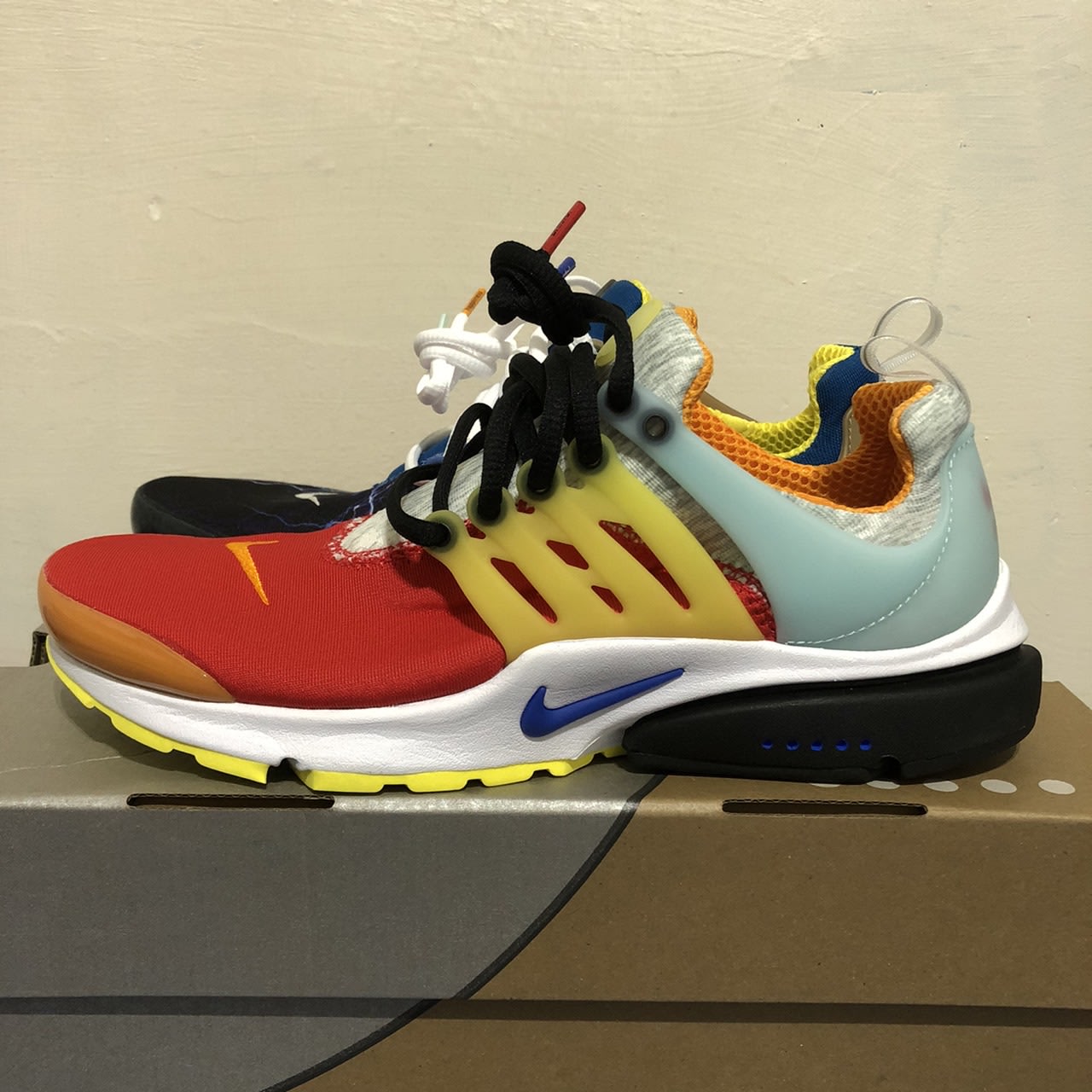 Su】全新品Nike Air Presto 魚骨鞋慢跑鞋鴛鴦陰陽鞋DM9554-900 S號