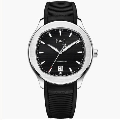 預購 伯爵錶 Piaget Polo系列  42mm  G0A47014 機械錶 黑色面盤 黑色橡膠錶帶 男錶 女錶